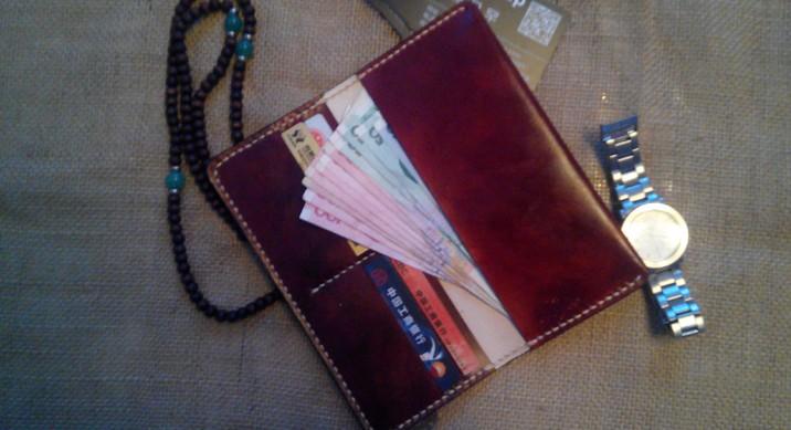 Vintage Leather Bifold Mens Long Wallet Leather Long Wallets for Men