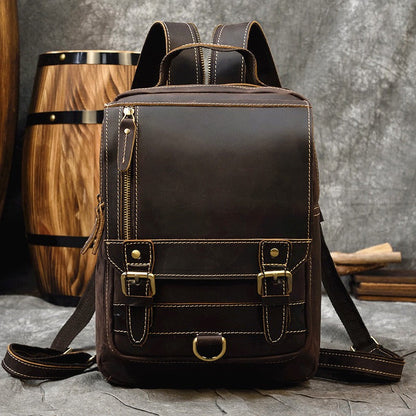 Alfred Leather Satchel Backpack No.1038