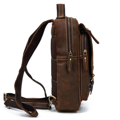 Alfred Leather Satchel Backpack No.1038