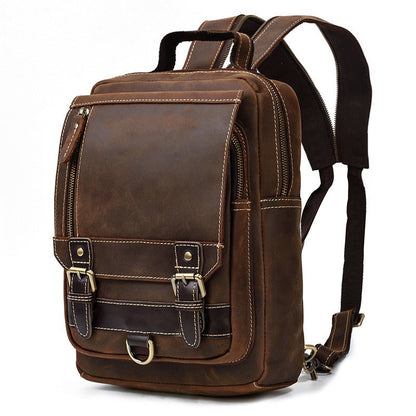 Alfred Leather Satchel Backpack No.1038