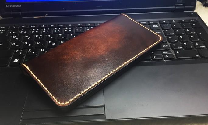 Vintage Leather Bifold Mens Long Wallet Coffee Leather Long Wallets for Men