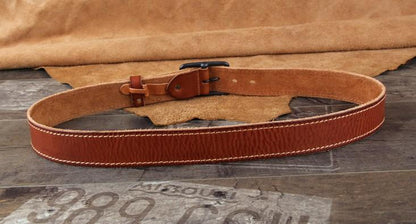 Genuine Leather Punk Rock Biker Trucker Mens Belt Men Black Coffee Belt for Men