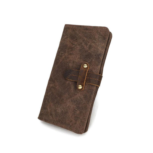 Mens Canvas Long Wallets for men Bifold Cool Men Long Wallet