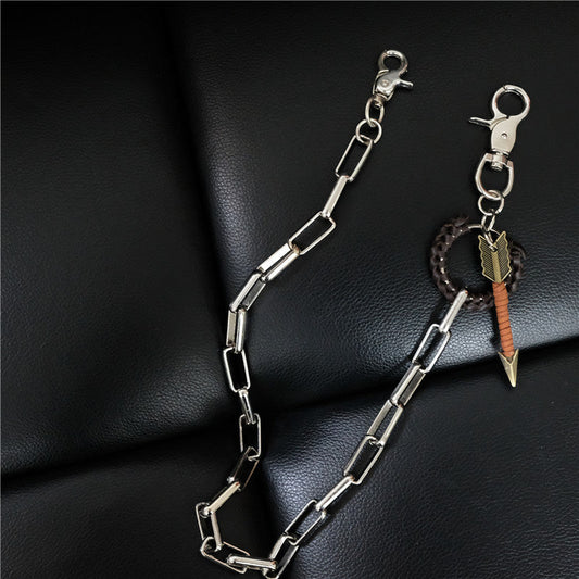 Badass Mens Arrow Stainless Key Chain Pants Chain Wallet Chain For Men