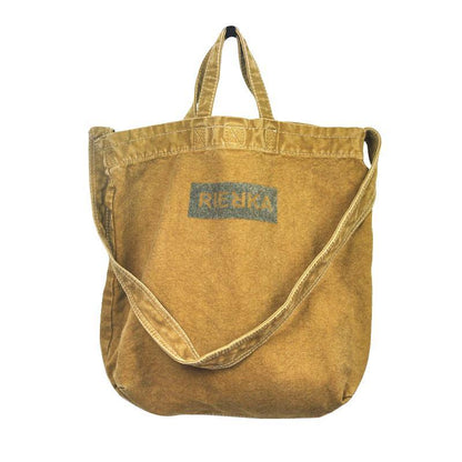 Vintage Canvas Mens Womens Yellow Denim Bag Shoulder Tote Bag Messenger Bag Blue HandBag For Men and Women