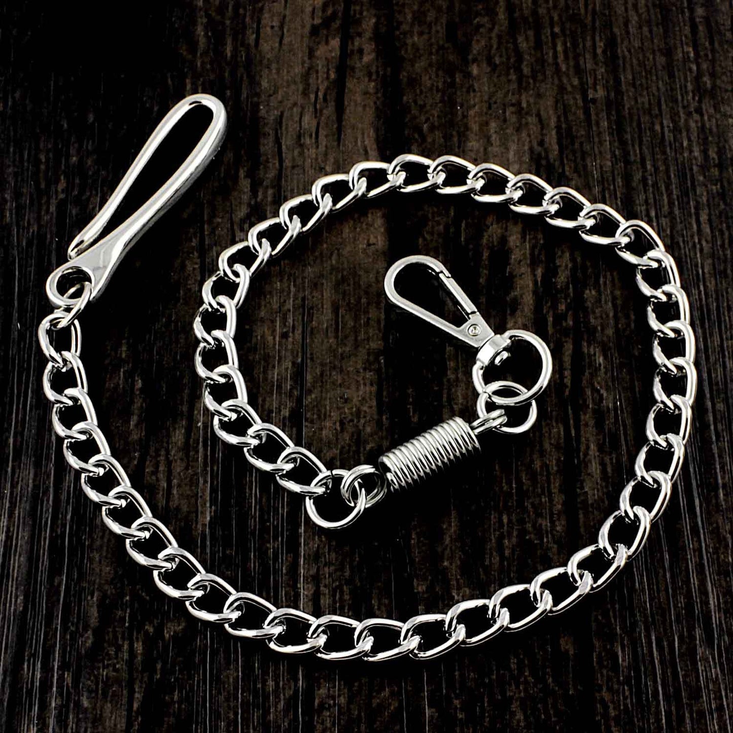 Cool Silver Stainless Steel Mens Wallet Chain Pants Chain Biker Wallet Chain For Men