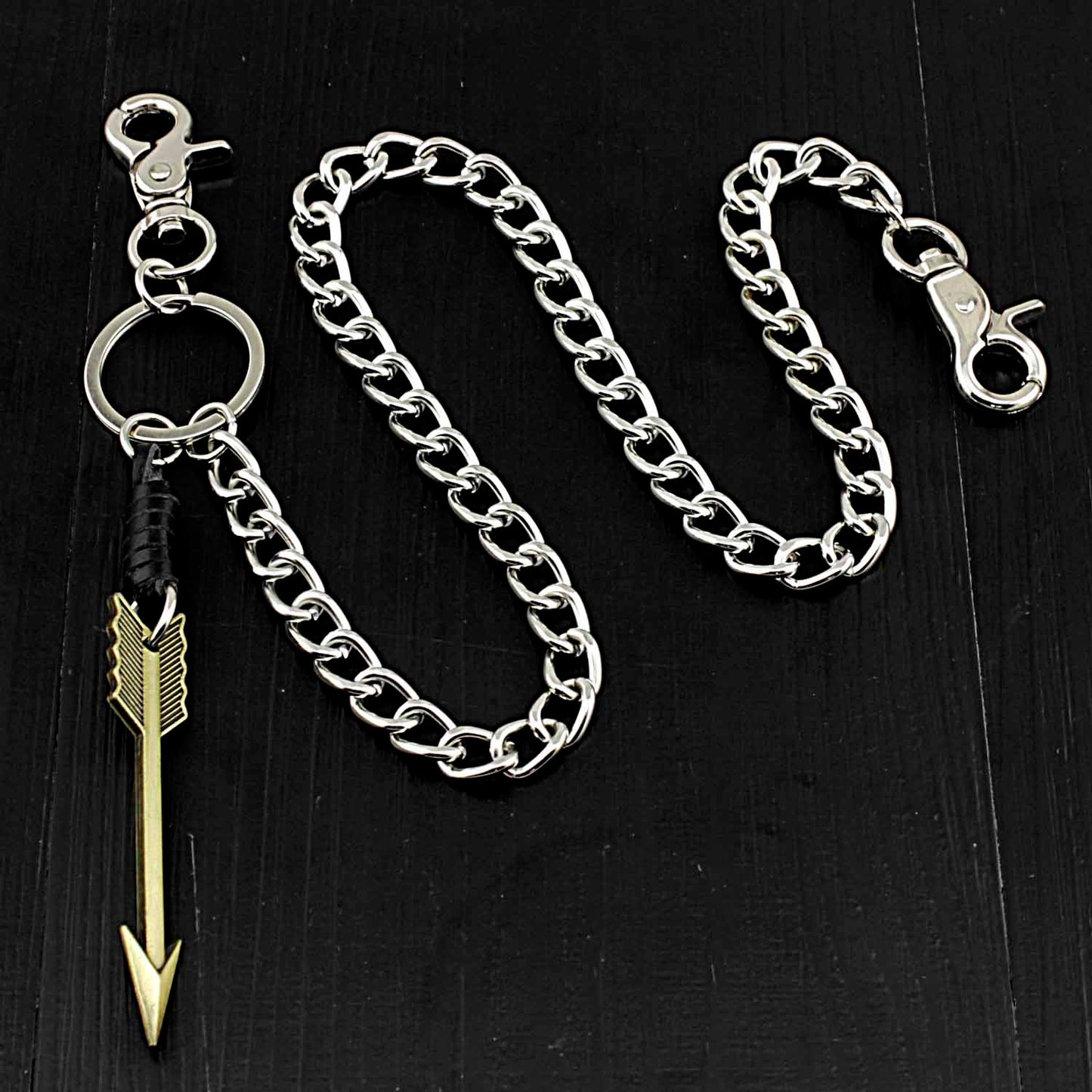 Arrow Charm Silver Punk Pants Chain Fashion Wallet Chain Biker Wallet Chain For Men