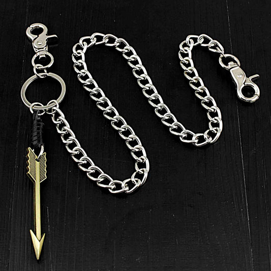 Arrow Charm Silver Punk Pants Chain Fashion Wallet Chain Biker Wallet Chain For Men