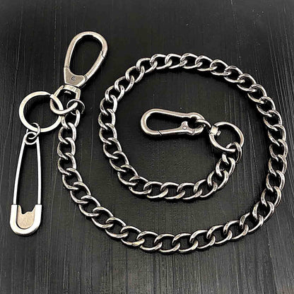 Cool Silver Mens STAINLESS STEEL Pants Chain Fashion Womens Jeans Chain Jean Chain Wallet Chain For Men