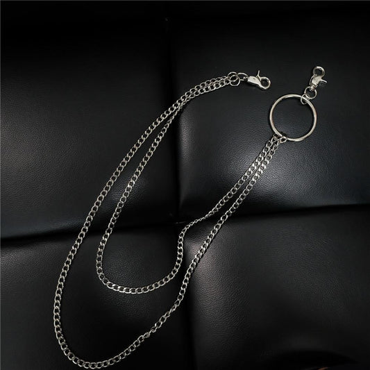 Badass Silver Double Womens Mens Thin Wallet Chain Pants Chain Jeans Chain Jean Chain For Men