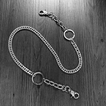 Cool Silver Long Mens Womens Pants Chain Wallet Chain Long Biker Wallet Chain For Men