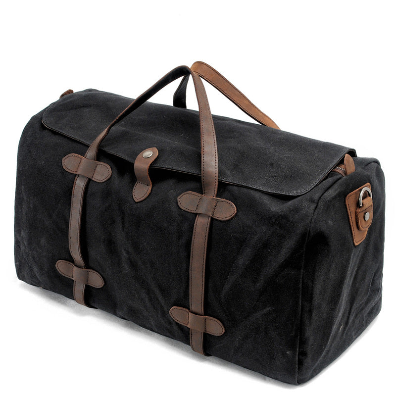 Casual Waxed Canvas Mens Large Travel Waterproof Weekender Bag Shoulder Duffle Bag for Men