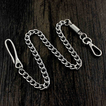 Silver Mens Wallet Chain Pants Wallet Jeans Chain Punk Biker Wallet Chain for Men