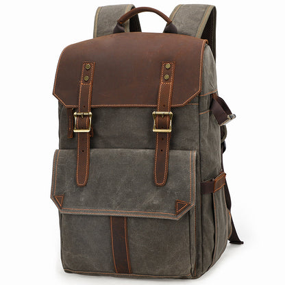 Canvas Camera Backpack Large Mens Canon Nikon Waterproof 15'' Camera Bags DSLR Camera Bags For Men