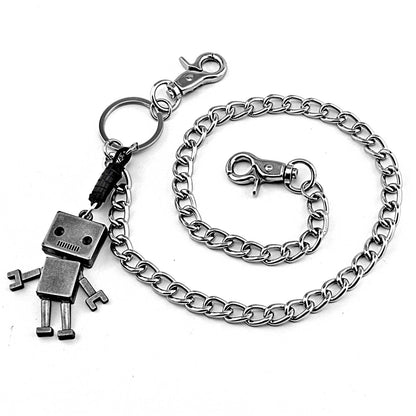 Cool Robot Silver Mens Pants Chain Biker Wallet Chain Jeans Chain Jean Chain Wallet Chain For Men