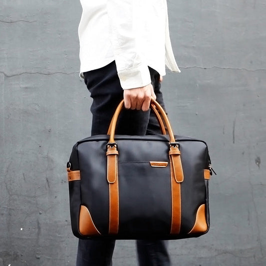 Fashion Nylon Clothing Black Men's Large Handbag Briefcase Business Laptop Business For Men