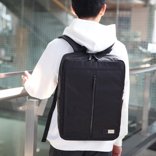 Cool Nylon PVC Men's Casual Black 14'' Travel Backpack Computer Backpack For Men