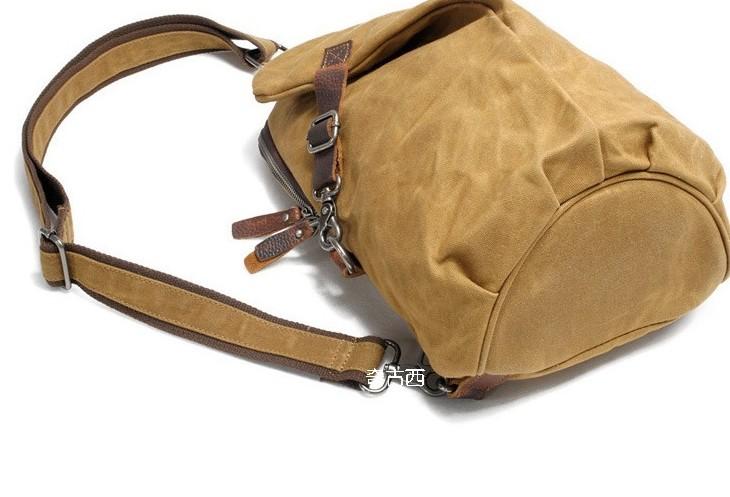 Cool Waxed Canvas Mens One Shoulder Pack Sling Bag Chest Bag for men