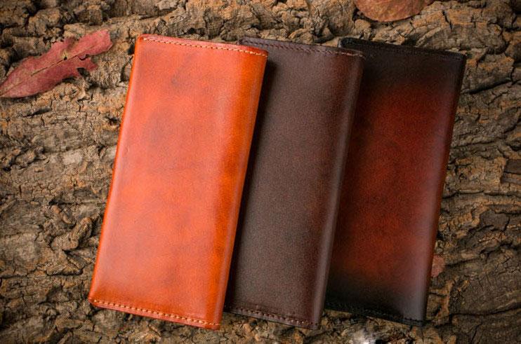 Handmade Leather Mens Clutch Wallet Cool Leather Wallet Long Phone Wallets for Men