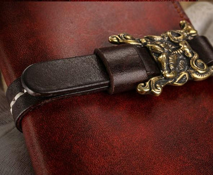 Handmade Leather Mens Clutch Wallet Cool Leather Wallet Long Phone Wallets for Men