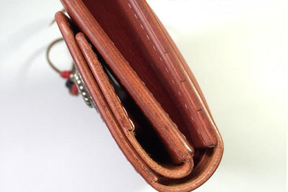 Handmade Leather Mens Clutch Wallet Cool Wallet Long Wallets for Men Women