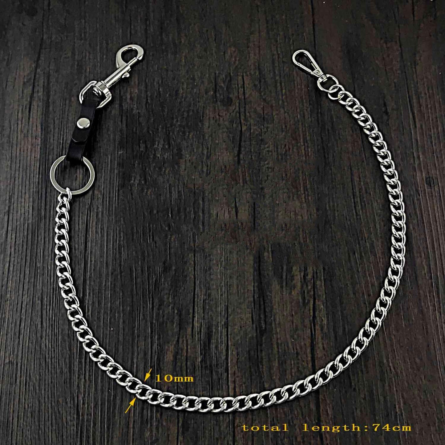 Hook Silver Punk Pants Chain Fashion Wallet Chain Biker Waist Wallet Chain For Men