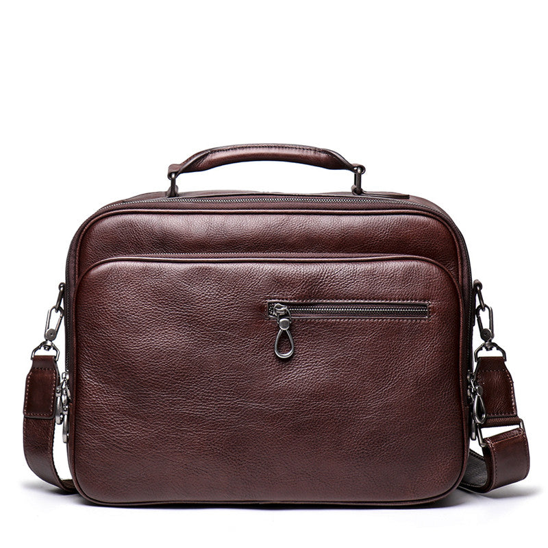 Fashion Brown Leather Men's Professional Briefcase 15¡®¡¯ Laptop Briefcase Business Handbag For Men