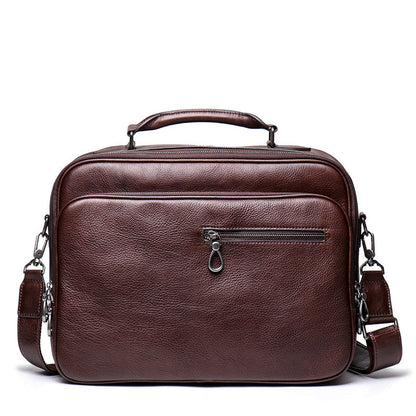 Fashion Brown Leather Men's Professional Briefcase 15¡®¡¯ Laptop Briefcase Business Handbag For Men