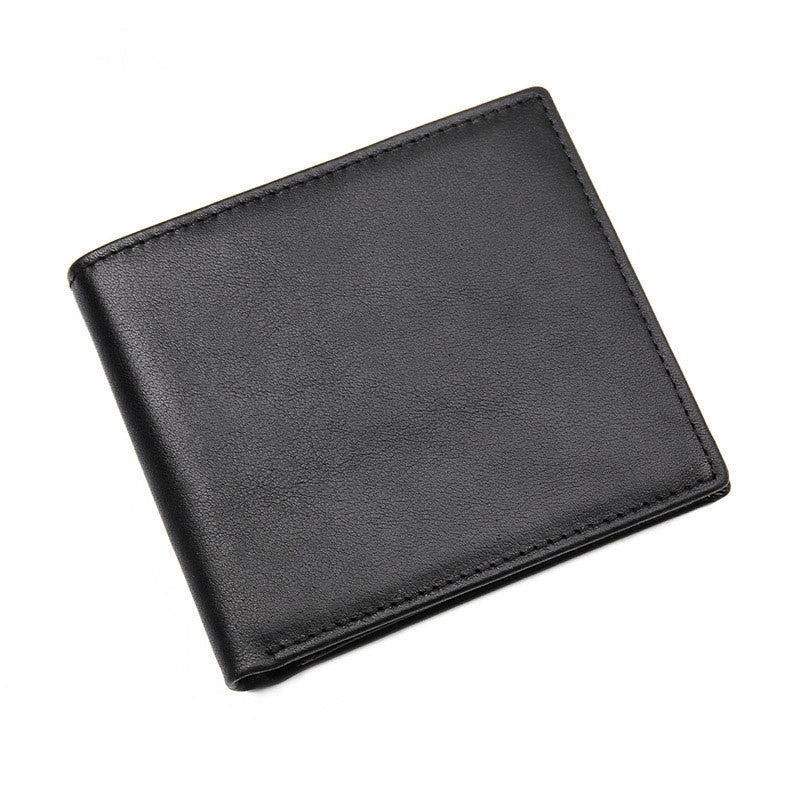 Cool Dark Brown Vintage Bifold Small Wallet Leather Mens Black billfold Small Wallet Card Wallet Coin Purse For Men