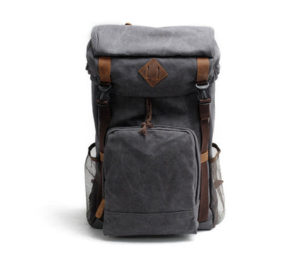 Cool Canvas Mens Retro Large 15¡®¡¯ Backpack Travel Backpack Hiking Backpack for Men