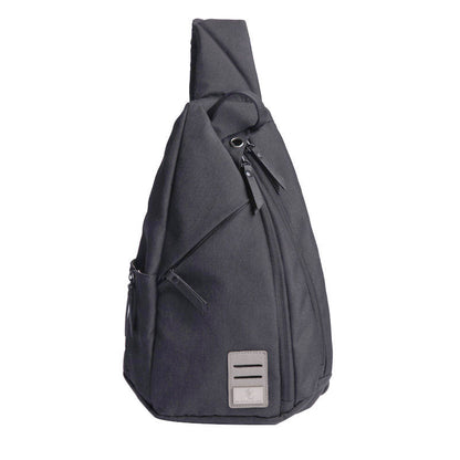 Cool Nylon Casual Men's Black Chest Bag One Shoulder Backpack For Men