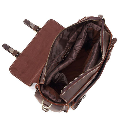 Vintage Leather Men's Shoulder Camera Bag Shoulder SLR Side Bag For Men