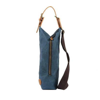 Waxed Canvas Sling Backpack Men's Sling Bag Navy Blue Chest Bag Waxed Canvas One shoulder Backpack For Men