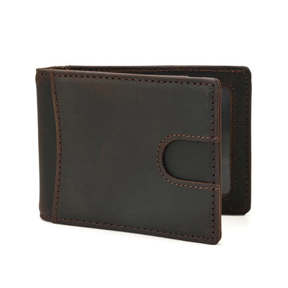 RFID Leather Slim Mens Small Wallet billfold Bifold Wallet Front Pocket Wallet for Men