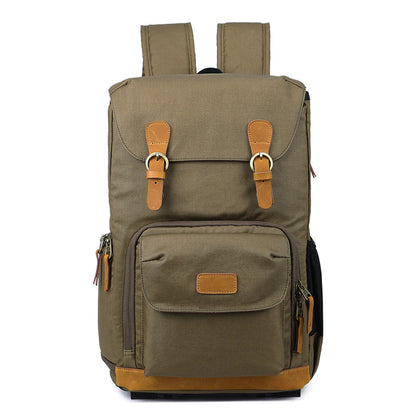 Blue Large  Canvas Waterproof Mens DSLR Camera Bag Canon Camera Backpack Nikon Camera Bag