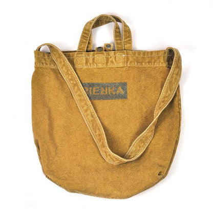 Vintage Canvas Mens Womens Yellow Denim Bag Shoulder Tote Bag Messenger Bag Blue HandBag For Men and Women