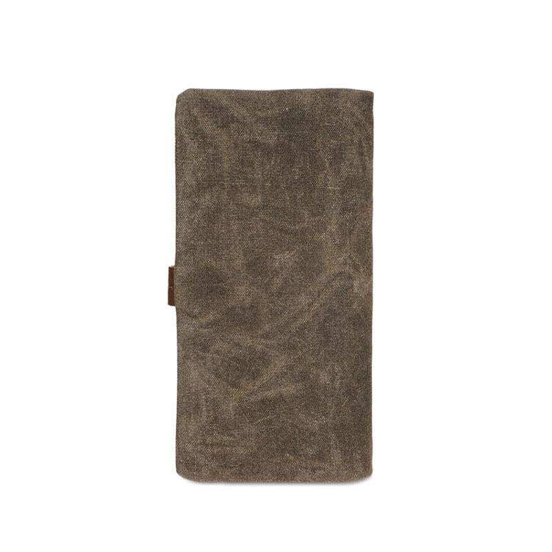 Mens Canvas Long Wallets for men Bifold Cool Men Long Wallet