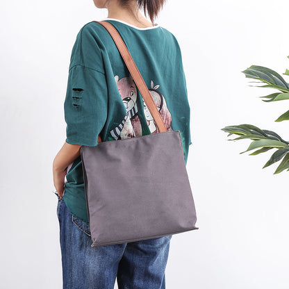 Canvas Mens Womens 11' Simple Tote Bag Handbag Tote Bag Shoulder Bag Tote Purse For Men