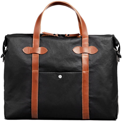 Fashion PVC Canvas Black Men's Large Handbag Briefcase Business Laptop Business For Men