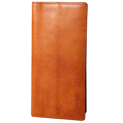 Genuine Leather Mens Cool Long Leather Wallet Slim Travel Passport Wallet for Men