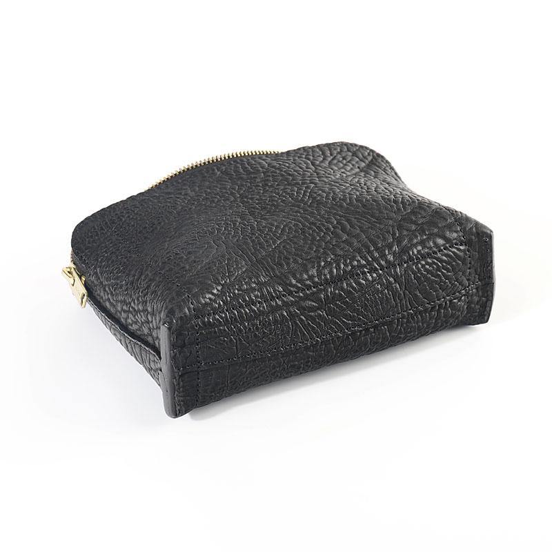 Cool Leather Mens Clutch Cool Black Wirst Purse Zipper Clutch Black Wristlet Wallet for Men