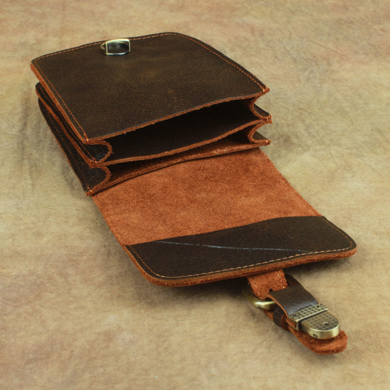 Cool Leather Cell Phone HOLSTER Belt Pouches for Men Waist Bag BELT BAG For Men