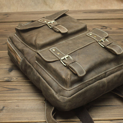 Vintage Mens Backpacks Laptop Backpack Travel Backpack Bags for Men