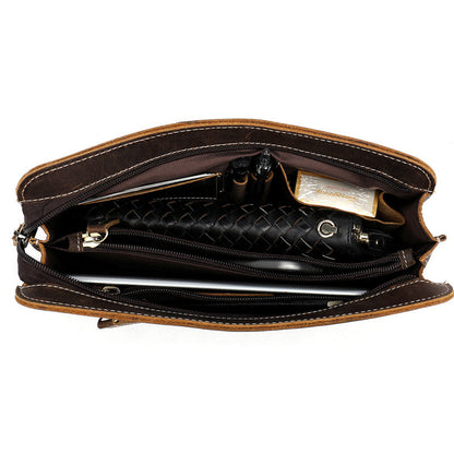 Cool Leather Mens Clutch Bag Wristlet Bag Clutch Wallet Business Clutch for Men