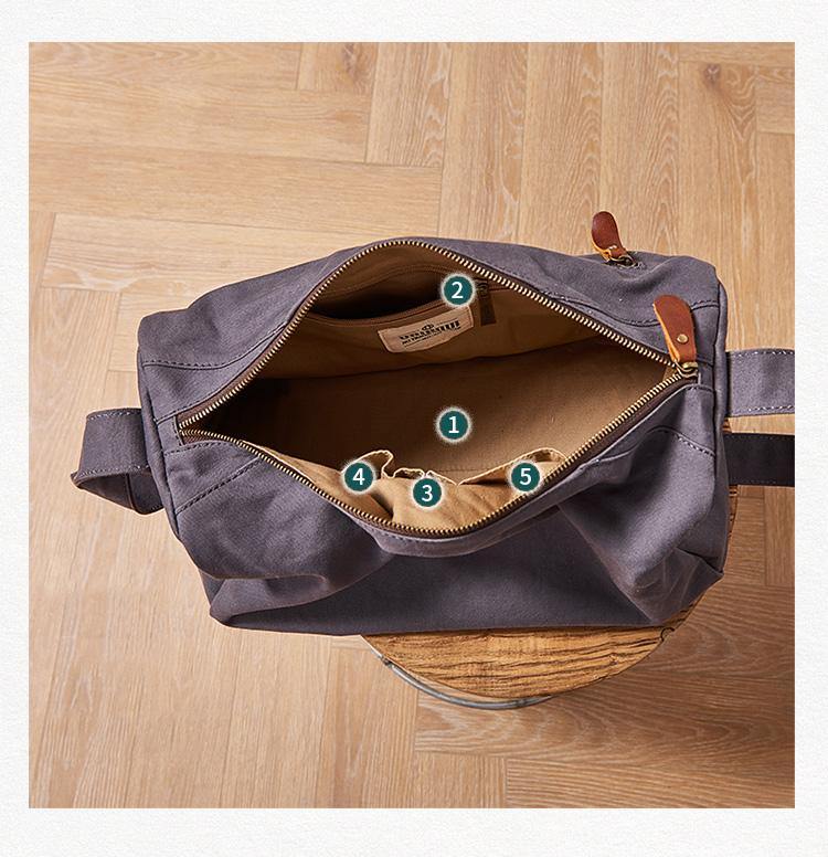 Canvas Cool Mens Side Bag Canvas Messenger Bags Canvas Travel Courier Bag for Men Women