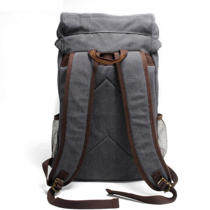 Cool Canvas Mens Retro Large 15¡®¡¯ Backpack Travel Backpack Hiking Backpack for Men