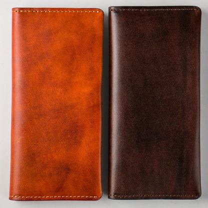 Handmade Leather Mens Clutch Wallet Cool Leather Wallet Long Phone Wallets for Men