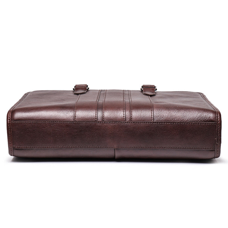 Vintage Brown Leather Men's 14¡®¡¯ Laptop Briefcase Professional Briefcase Handbag For Men