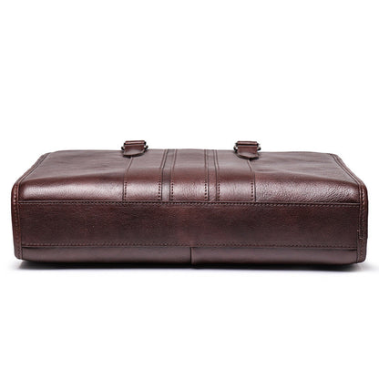 Vintage Brown Leather Men's 14¡®¡¯ Laptop Briefcase Professional Briefcase Handbag For Men