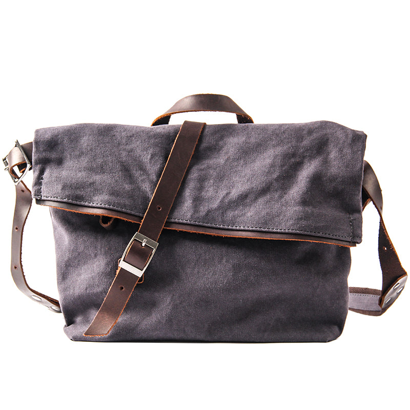 Canvas Mens Womens Casual Beige 12¡®¡¯ Courier Bag Side Bag Messenger Bag for Men